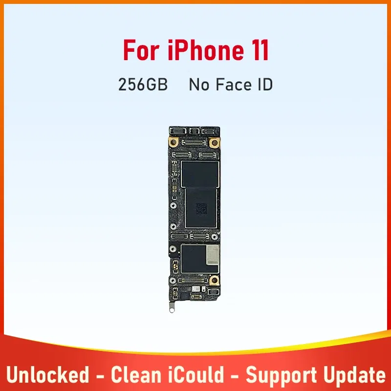 Color: Red, Ships From: CHINA - New Phone Motherboard for iPhone 11 64g 128g 256g Mainboard With Face ID Unlocked Logic Board With Cleaned iCloud Support Update