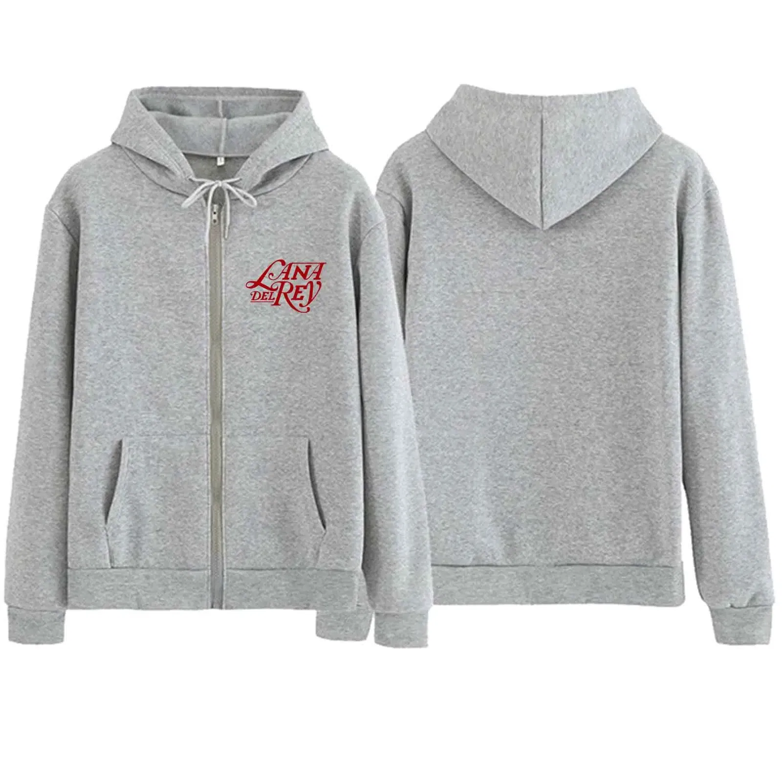 Color: black, Size: XXL - Lana Del Rey Zipper Harajuku Streetwear Printing Music Fans Gift Hoodie Casual Pullover Tops Hoodie 2024 V-Neck Sweatshirts