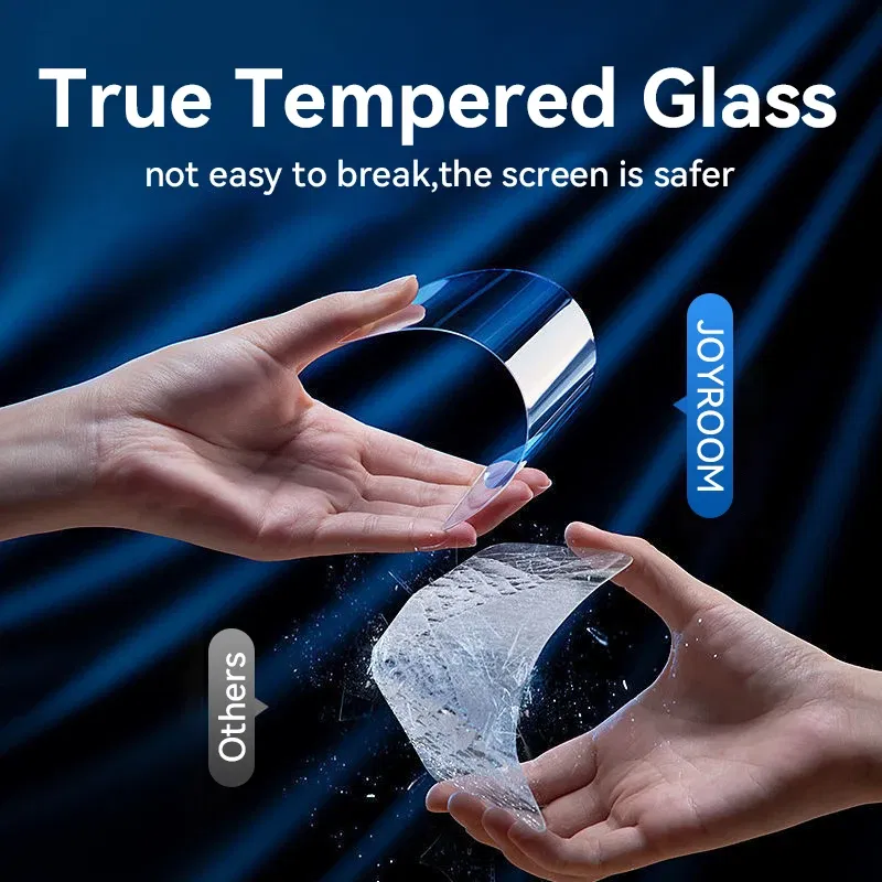 Bundle: 2 pieces, Material: High Definition - Joyroom 1/2/3pcs HD Glass Screen Protector for iPhone 15 14 13 12 11 Pro Max Full Screen Tempered Glass Protection for iPhone 15