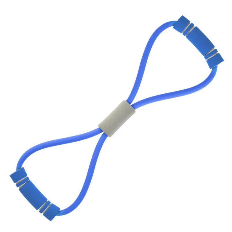 Color: Pink - 8-Shaped Tensile Strength Machine, Back Trainer, Chest Expander, Open Shoulder Beauty, Back And Shoulder Tension Rope