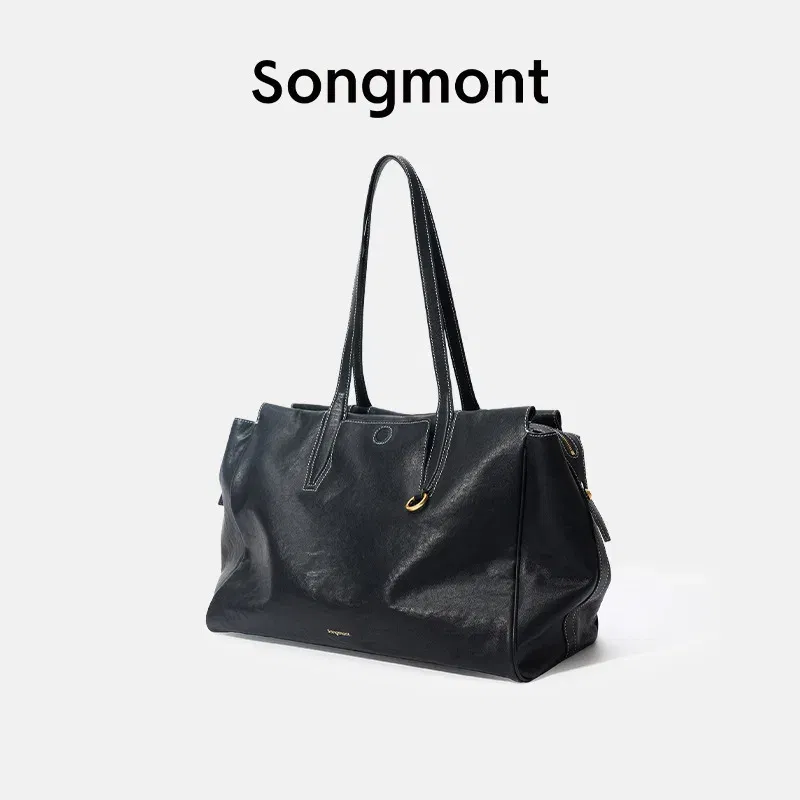 Color: WHITE - Songmont Tracing Collection Briefcase, Full-Grain Leather Travel Laptop Bag for Work Commute