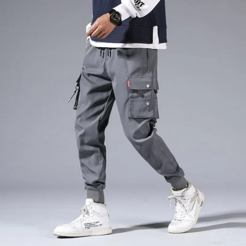 Color: SKY BLUE, Size: XL - New Men Cargo Tactical Pants Work Combat Multi-pockets Casual Training Trousers Overalls Clothing Joggers Hiking Mens Cargo Pant