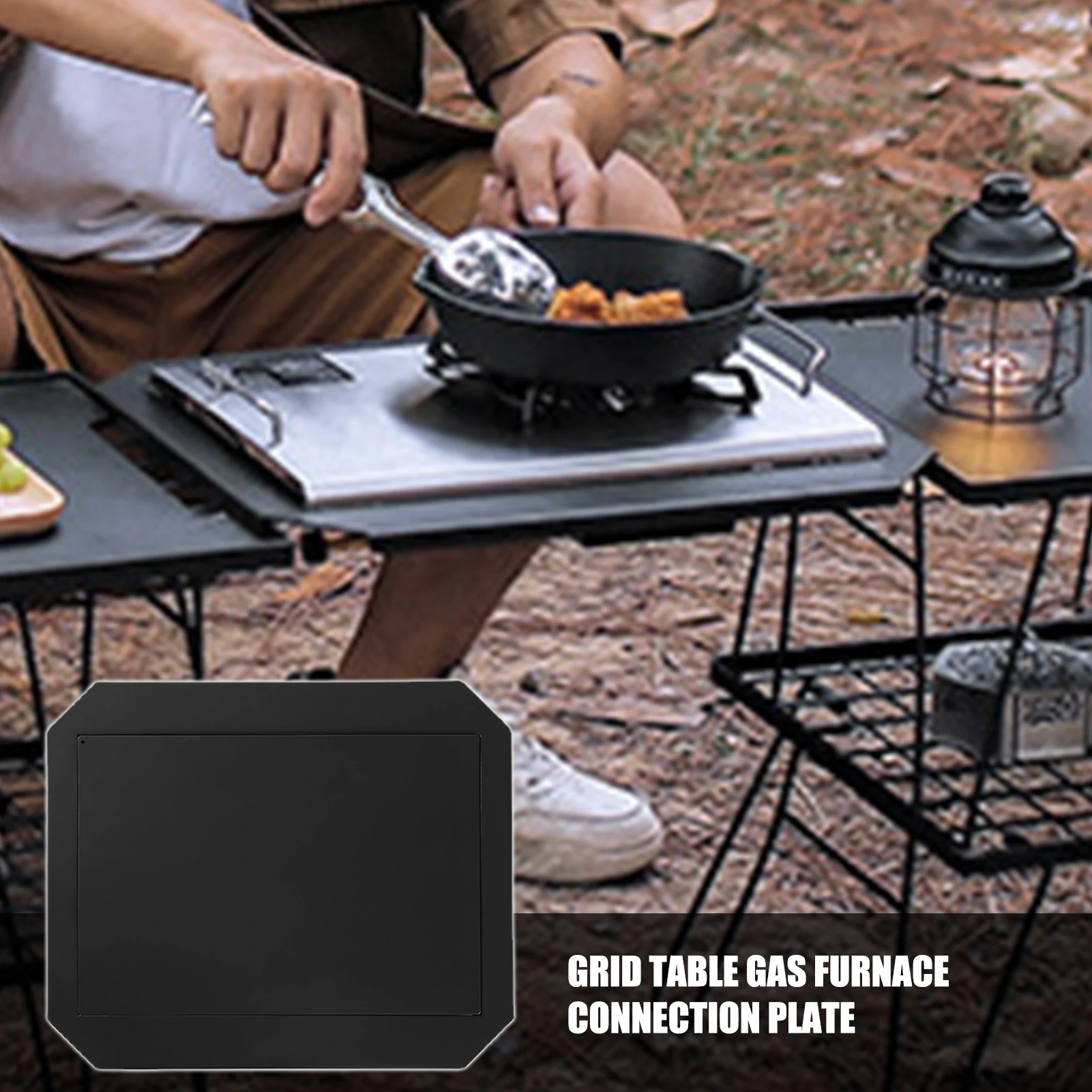 Color: Army Green, Ships From: CN - Camping Table Burner Connecting Plate Steel Plate Countertop Single Burner Connection Board With Spraying Process DIY Tent Table