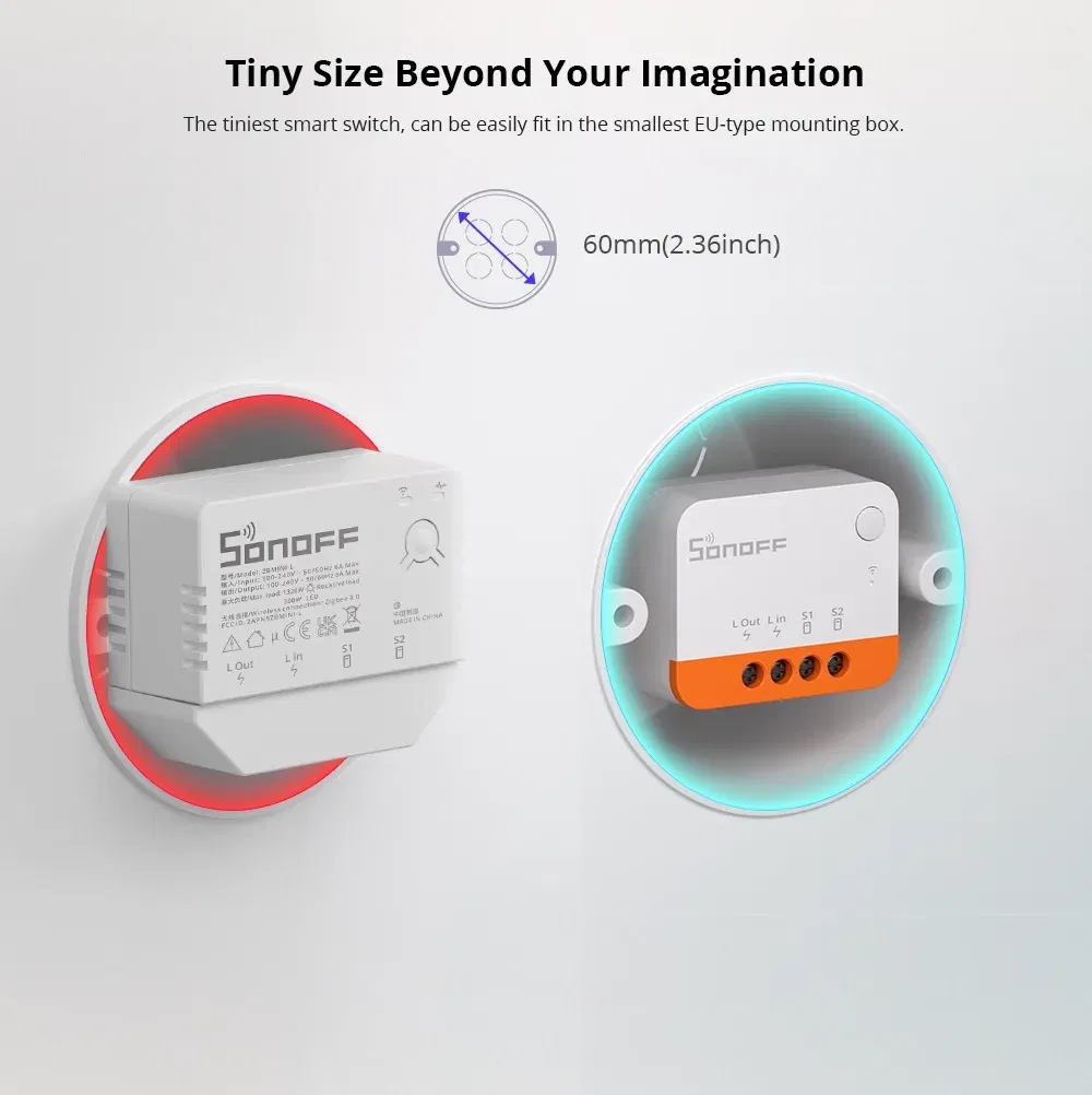 Bundle: Bundle7, Ships From: CHINA - SONOFF ZBMINI L2 Extreme ZigBee Smart Switch No Neutral Wire Required DIY Two-Way Control with Zigbee Hubs Bridge Alexa Google