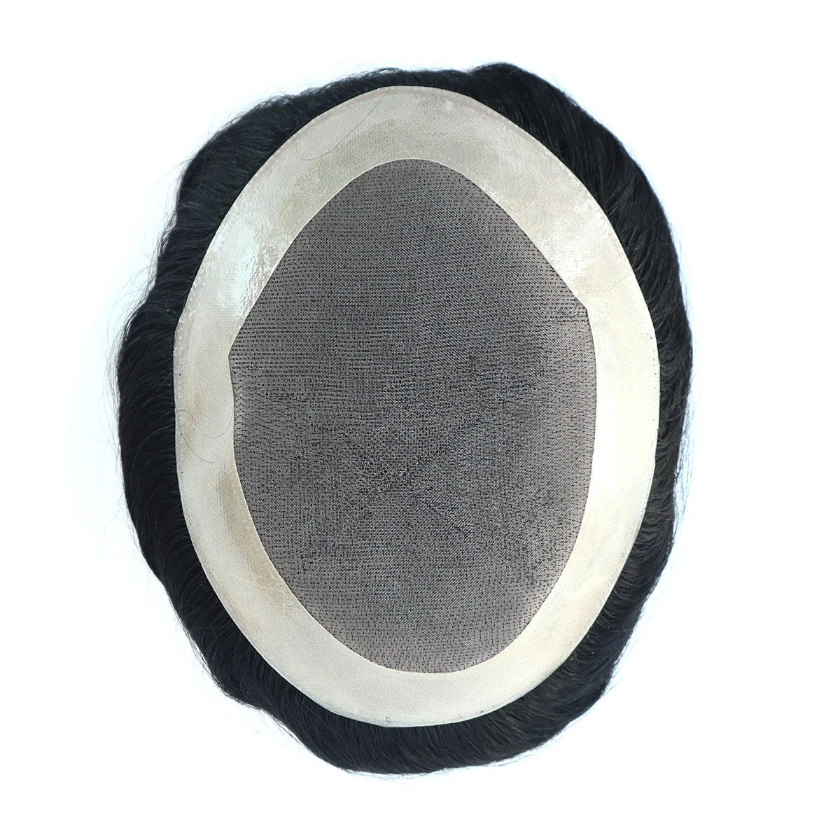 Toupee Color: 1b#, Toupee Density: 130%, Length: 6 inches, Ships From: CN, Toupee Size: 8x10, Toupee Design: free - Hywel 6 Inches Fine Mono Men Toupee Hair Men's Capillary Prosthesis Men's Wigs Replacement System Hair Natural Black Hair Units