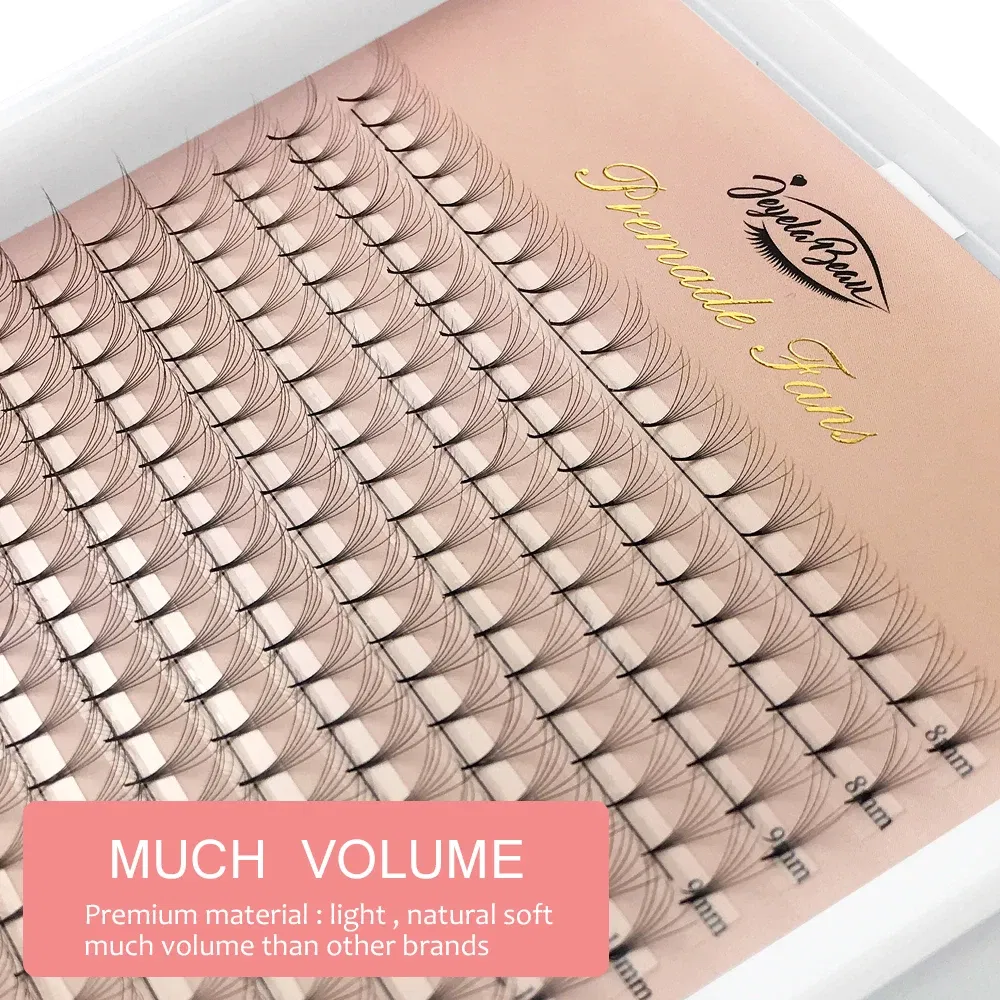 Color: Orange, Curl: C, Thickness: 0.07mm, Length: 8mm, Ships From: CHINA - Goddess Premade Volume Fans 5D 6D 10D 12D 14D 16D 20D  Individual Lashes Extension Pointy Stem Russian Volume Fans 120/320 fans