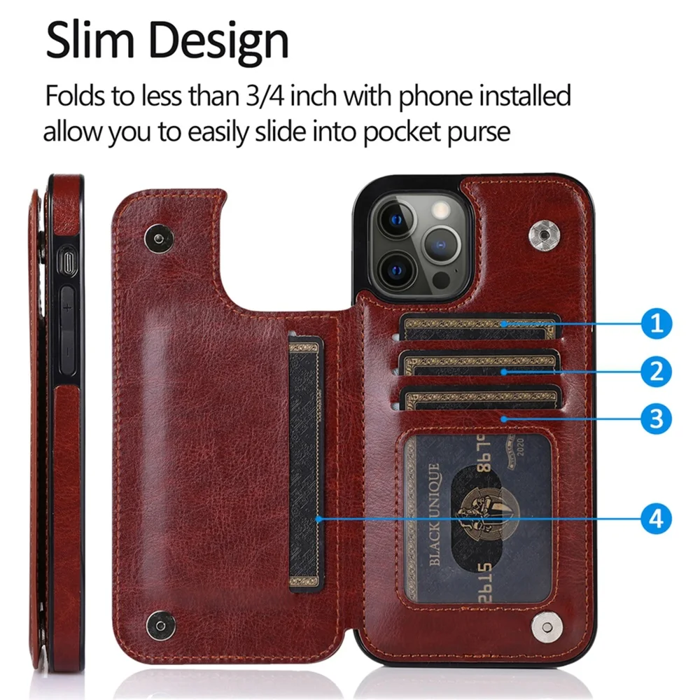 Material: PP, Color: Pink - Leather Wallet Case for iPhone 15 14 13 12 11 Pro Max Mini Wallet Case XR X XS Max 8 7 6S 6 Plus SE 2022 2020 Card Holder Flip