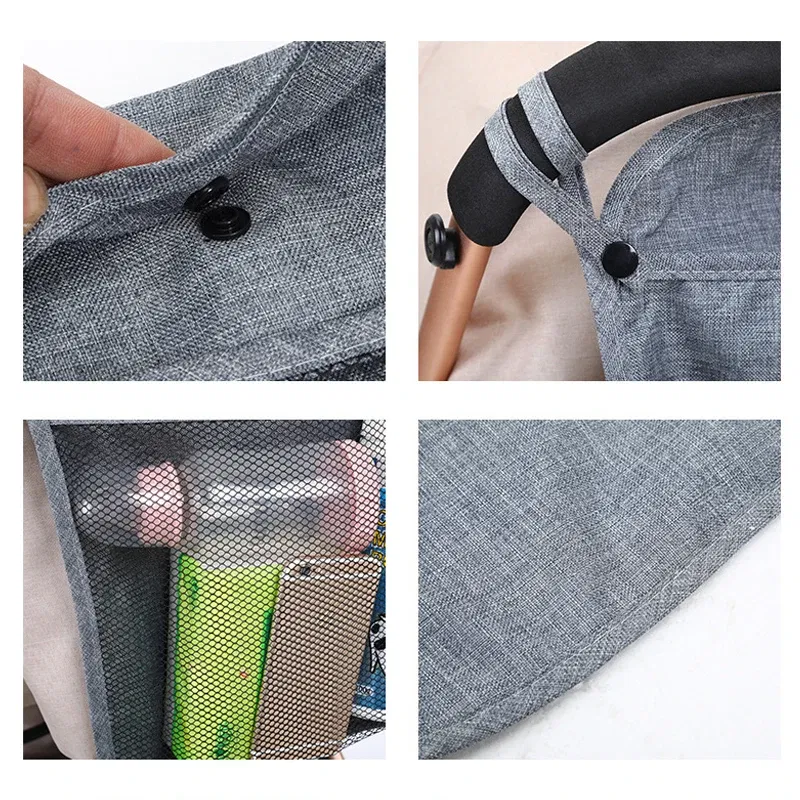 Color: Blue, Ships From: CHINA - Pet Stroller Organizer Bag Infant Pram Cart Mesh Hanging Storage Bag Baby Trolley Bag Stroller Seat Pocket Carriage Bag Stroller