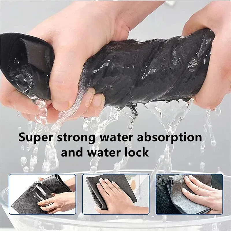 Color: Pink, Specification: 5PCS, Ships From: CHINA - New Thickened Magic Cleaning Cloth Microfiber Glass Clean Towel Reusable Washable Lint-free Cleaning Rags for Kitchen Glass Car