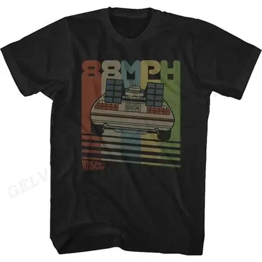 Color: Khaki, Size: XXL - Back To The Future T Shirt Graphic Print Men Women Fashion Hip Hop Streetwear Short Sleeve Plus Size T Shirt Unisex 62473