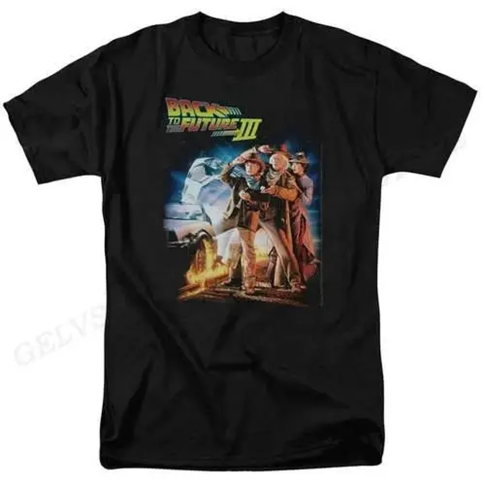 Color: Khaki, Size: XXL - Back To The Future T Shirt Graphic Print Men Women Fashion Hip Hop Streetwear Short Sleeve Plus Size T Shirt Unisex 62473