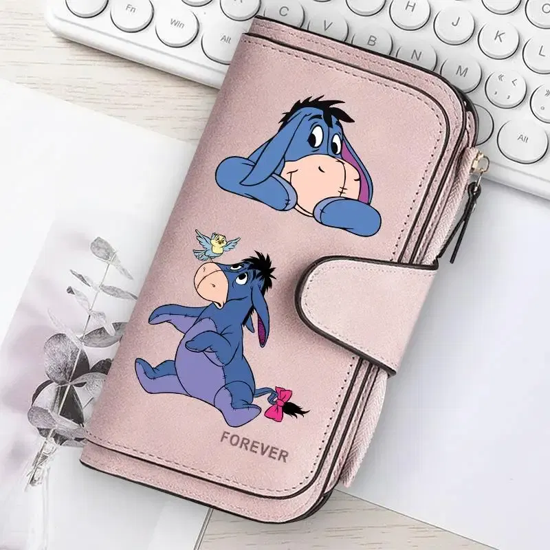 Color: Beige - ? Winnie the Pooh Women Wallets Card Wallet Coin Wallet Womens Bags for Girls Purse ID Wallets Female Coin Purse Girls Gift
