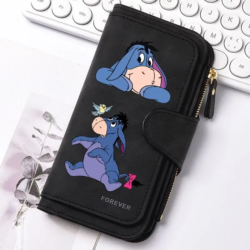 Color: Beige - ? Winnie the Pooh Women Wallets Card Wallet Coin Wallet Womens Bags for Girls Purse ID Wallets Female Coin Purse Girls Gift