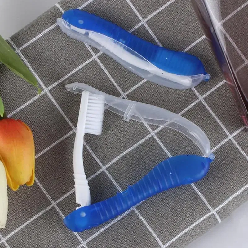 Color: WHITE, Ships From: CHINA - Hygiene Oral Portable Disposable Foldable Travel Camping Toothbrush Hiking Tooth Brush Tooth Cleaning Tools Folding Toothbrush