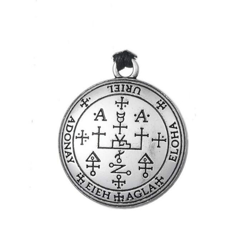 Metal color: Blue Zinc Plated - Dawapara DIY Pendants for Necklace Archangel Michael Raphael Uriel Gabrie Talisman Angel Men Pendant&Necklace Women