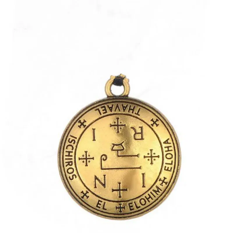Metal color: Blue Zinc Plated - Dawapara DIY Pendants for Necklace Archangel Michael Raphael Uriel Gabrie Talisman Angel Men Pendant&Necklace Women