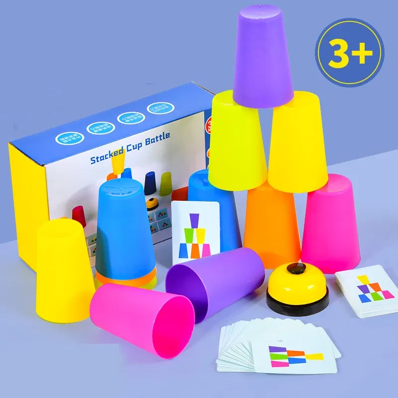 Color: Multicolor - Stacked Cup Battle for Kids,Parent-Child Interactive Game, Fun Stacking Game, Gift for Christmas