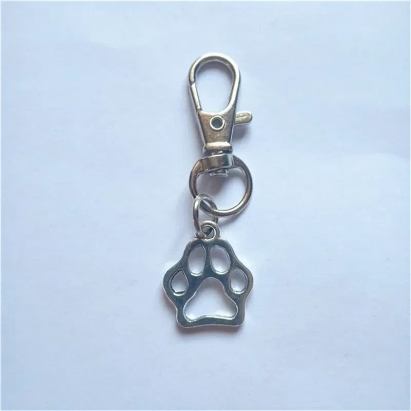 Dog Paw Keychain,  Tiny Paw Keychain, Paw Print Jewelry, Dog Paw Charm Keychain, Gift for Him, Pet Gift