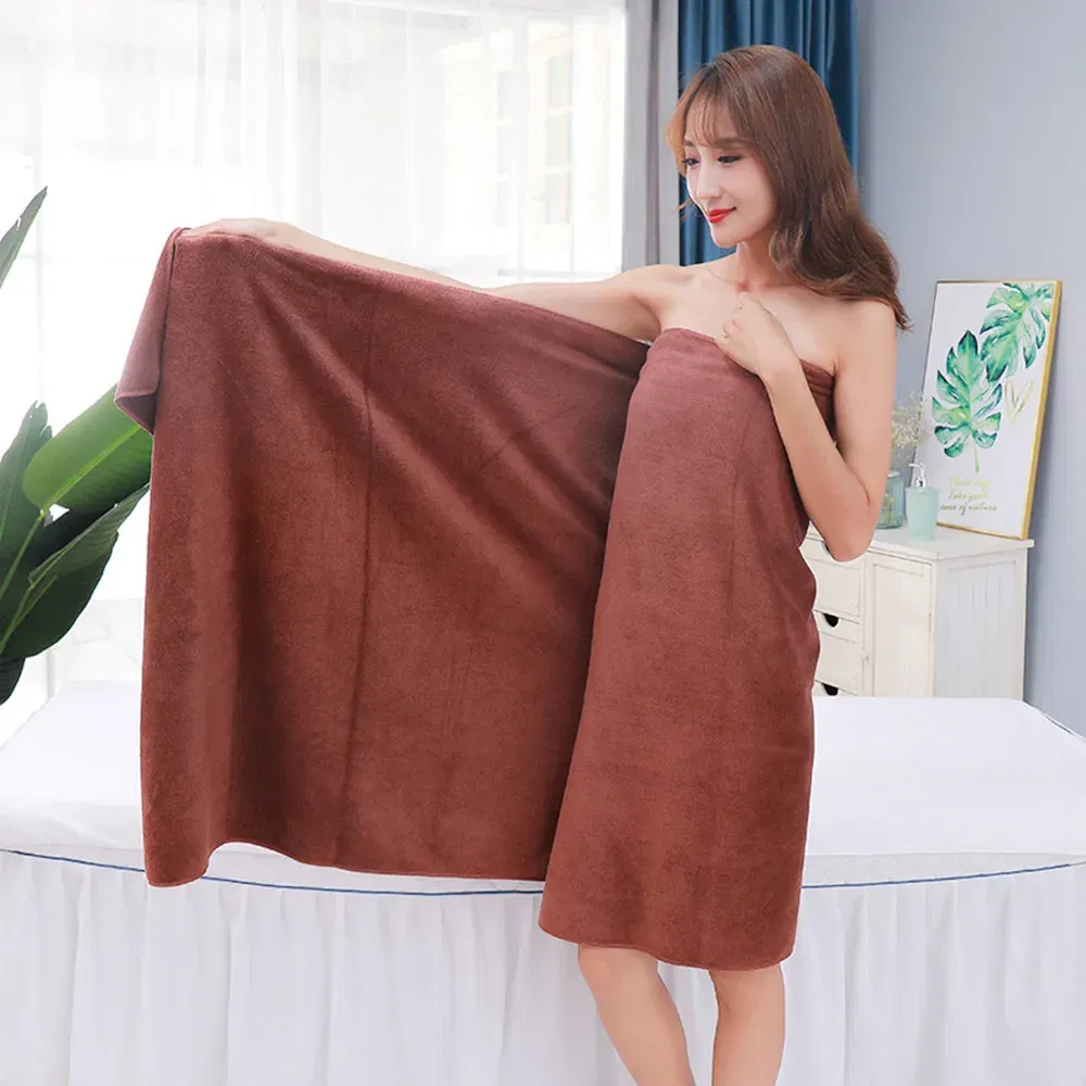 Color: 22#, Size: 70x140cm - super large smooth and soft double-sided quick-drying microfiber bath towel thickened non-linting towel Sports beauty bath towe