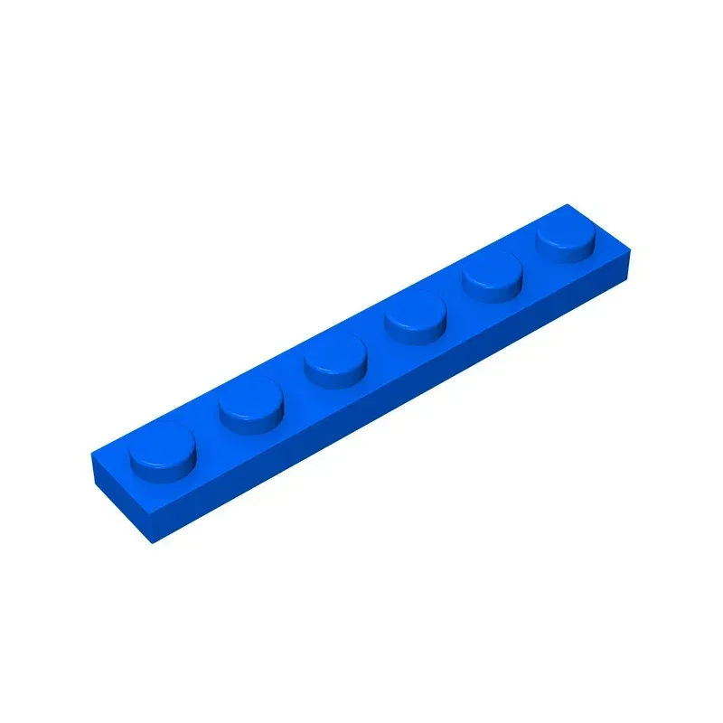 Color: Multicolor - Gobricks GDS-505 Plate 1 x 6 compatible with lego 3666 pieces of children's DIY building block Particles Plate DIY