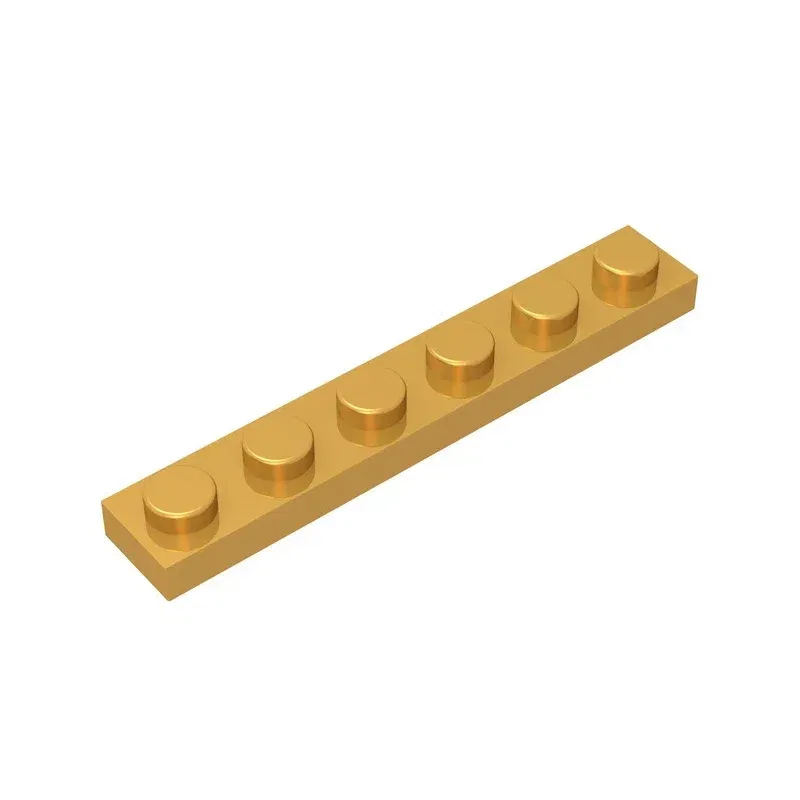 Color: Multicolor - Gobricks GDS-505 Plate 1 x 6 compatible with lego 3666 pieces of children's DIY building block Particles Plate DIY