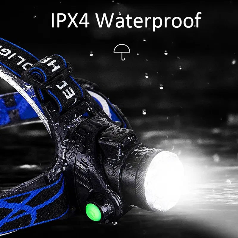 Ships From: CHINA, Body Color: black - zk20 LED Induction Headlamp Headlight Sensor Control Adjustable USB Rechargeable Zoomable Cycling Running Camping Light Torch