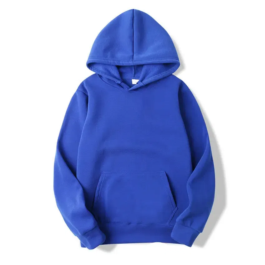 Color: Blue, Size: M - Plain Sublimation Fleece Hoodies Bulk Wholesale Pullover Men Hooded Sweatshirt Cheap Solid Hoodie For Man Sudaderas Para Hombre