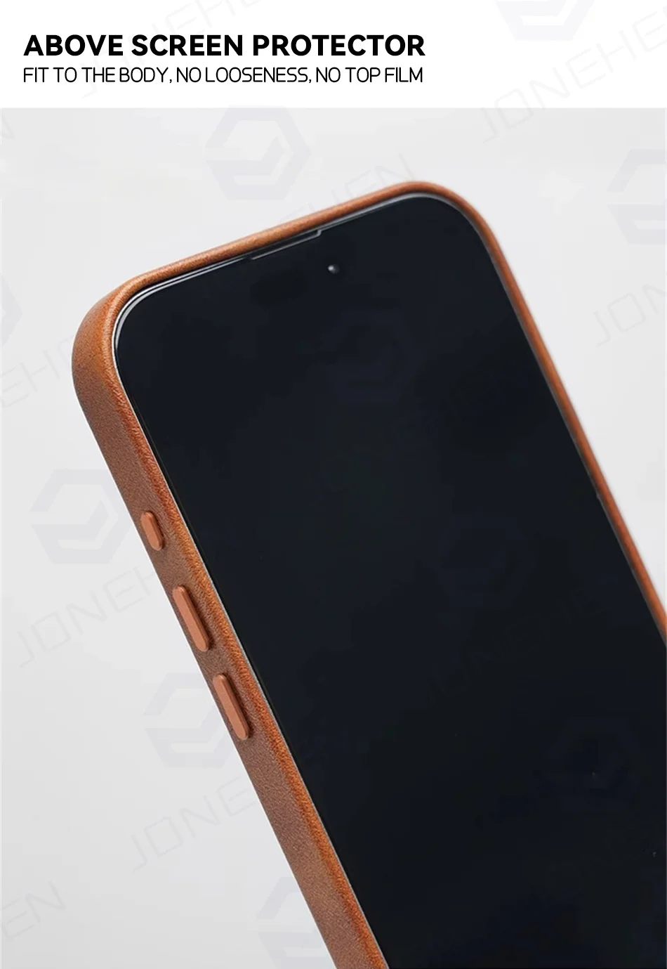 Color: Beige, Material: POLYESTER - High-end Retro Oil Wax Pattern Magnetic For Magsafe Leather Case For iPhone Air 15 14 Plus 13 16 17 Pro Max Camera Button Cover