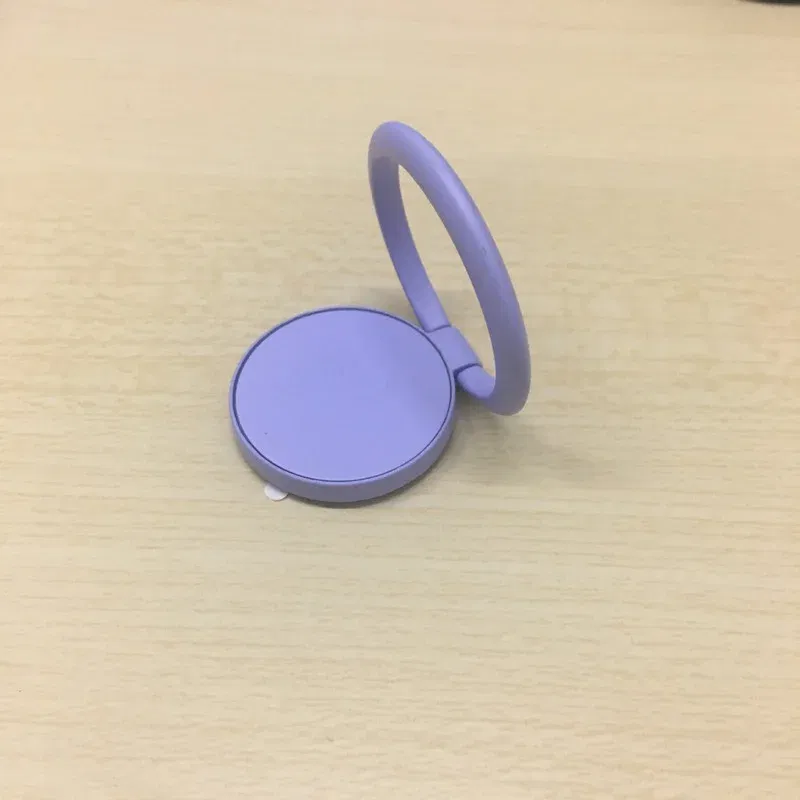 Color: WHITE - Ring Buckle Phone Holder Stand All Metal Paint Mobile Phone Buckle  Finger Ring Phone Holder for Phone Iphone Accessories