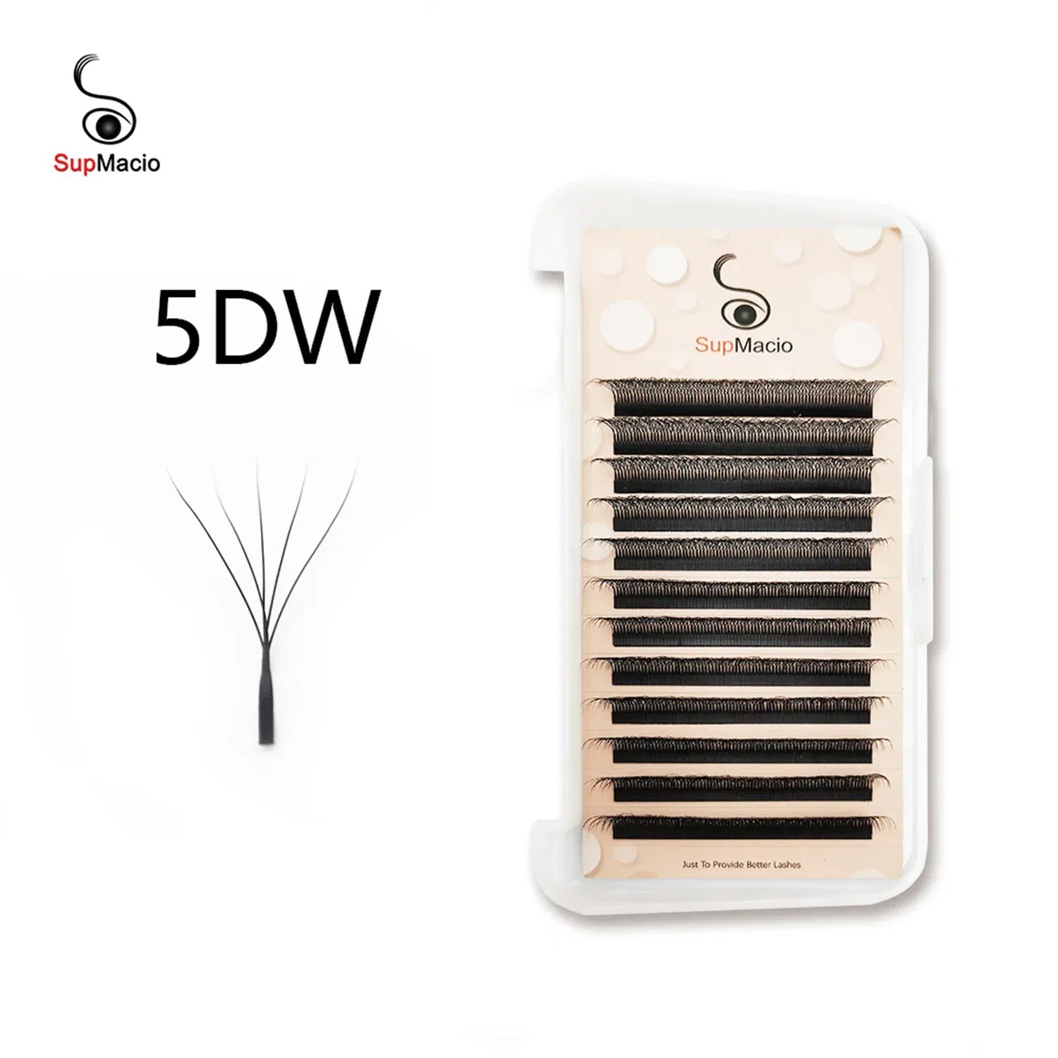 Curl: C, Thickness: 0.07mm, Length: 14mm - Eyelashes W 5d W Lashes 5d Cilios 5d Wire Bundles 0.07 8-15 Mix 5dw Eyelashes 5 D W Eye Lash Extensions Eyelash Natural Lashes