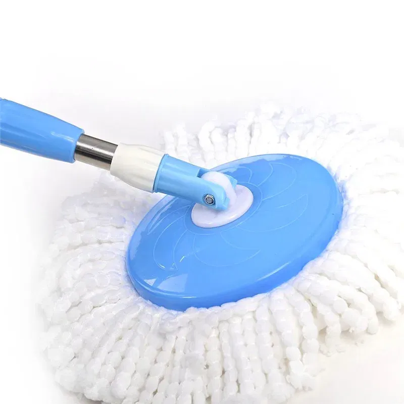 Color: Green - 360 Magic Rotating Automatic Microfiber Mop Head Replacement Mop Wash Floors Cloth Cleaning Broom Head Mop