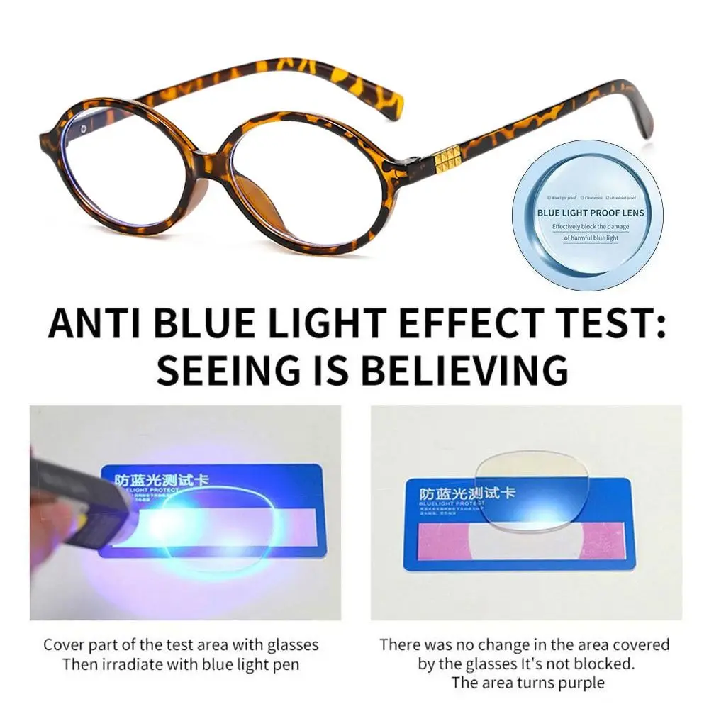 Frame Color: WHITE - Y2K Retro Oval Frame Glasses Women Female  Sweet Cool Eyewear Trend Reading Computer Anti Blue Light Eyeglasses