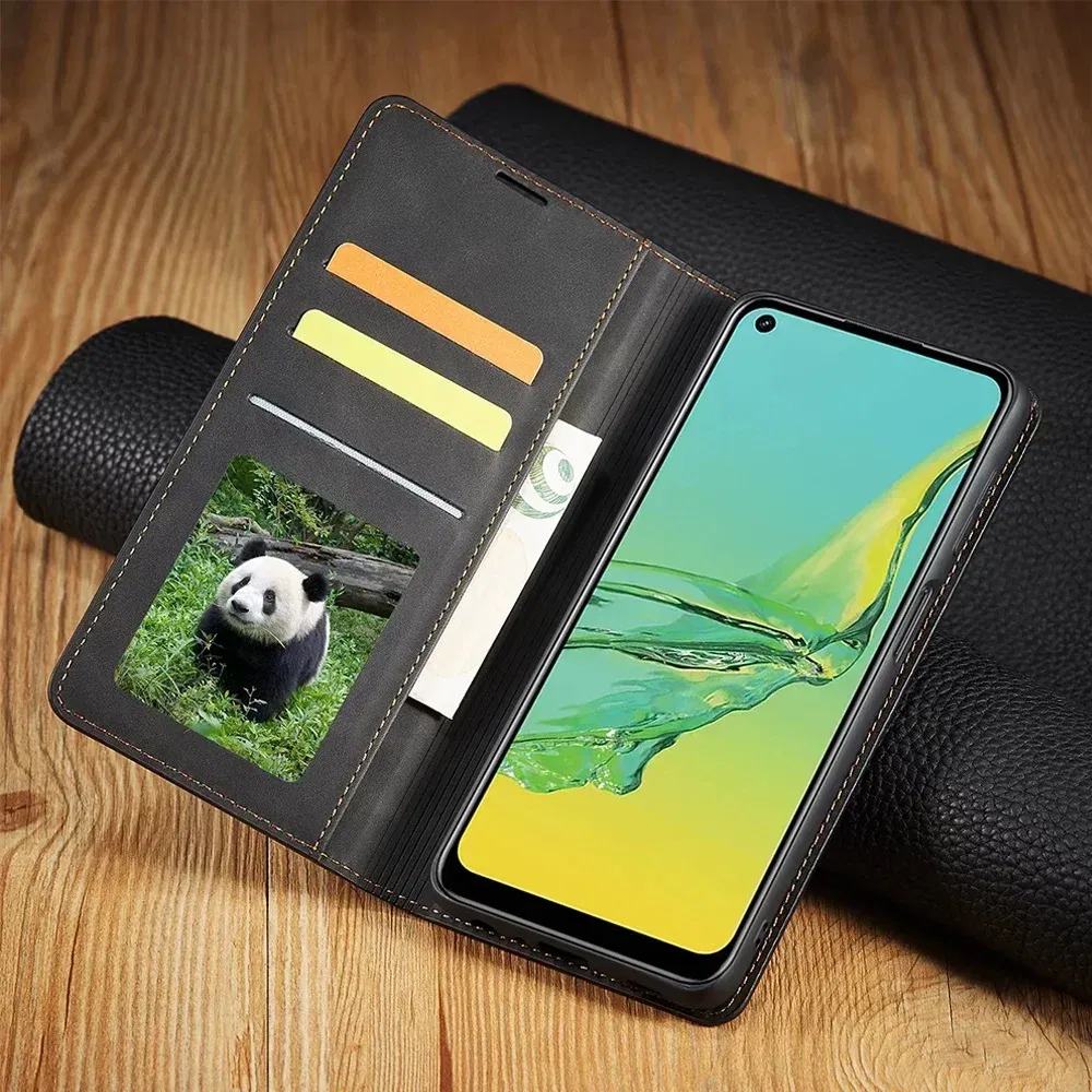 Color: black, Material: Pc + tpu - Leather Case for Samsung Galaxy A54 A53 A34 A33 A14 A13 A15 A25 A12 A22 A32 A52s A6 A7 A10 A20e A40 A50 A70 A21s A31 A41 A51 A71