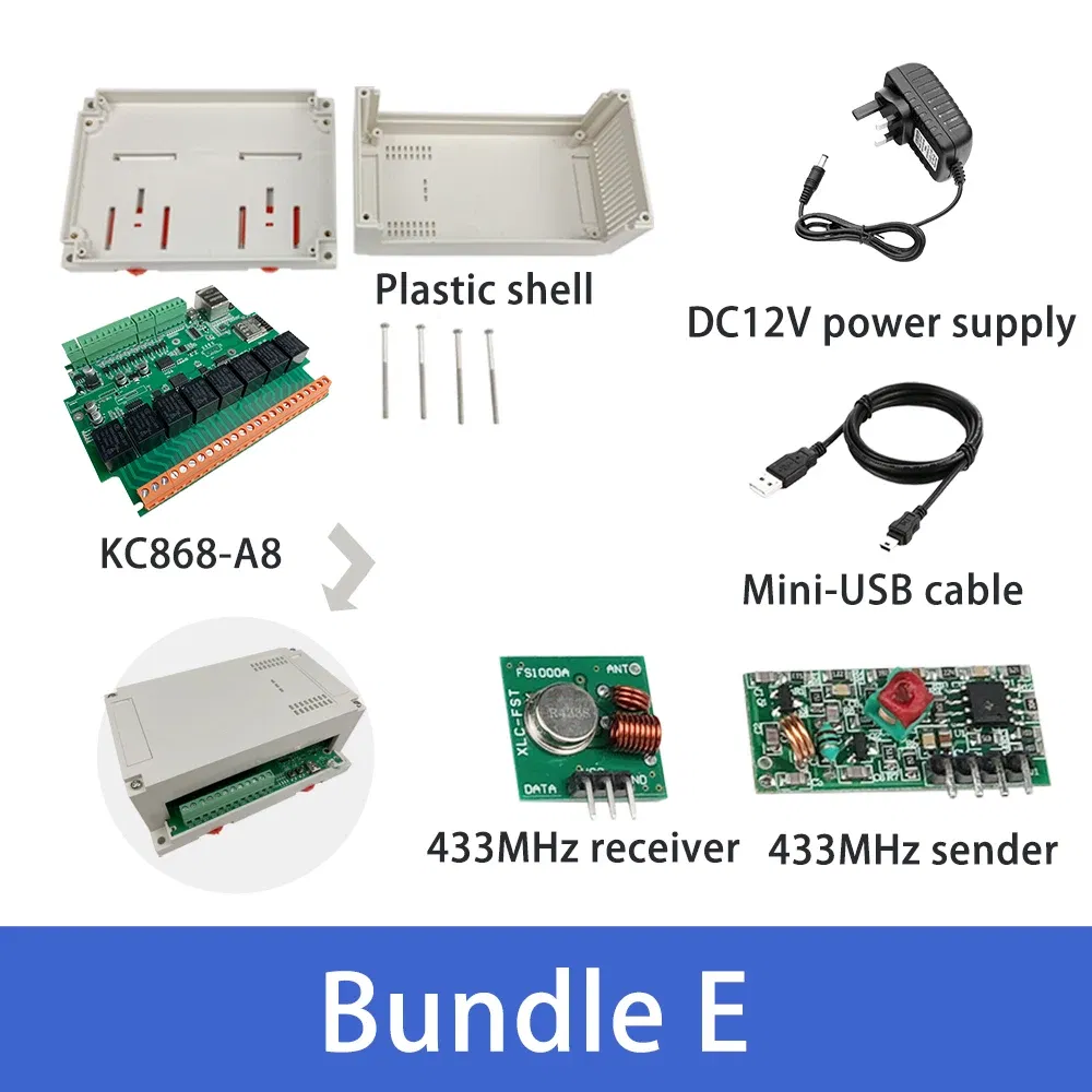 Bundle: Bundle1, Ships From: CHINA - New! Kincony A8 Smart Home Automation Module Controller WiFi Ethernet Relay ESP32 RF Remote Dimmer Switch MQTT TCP Web HTTP