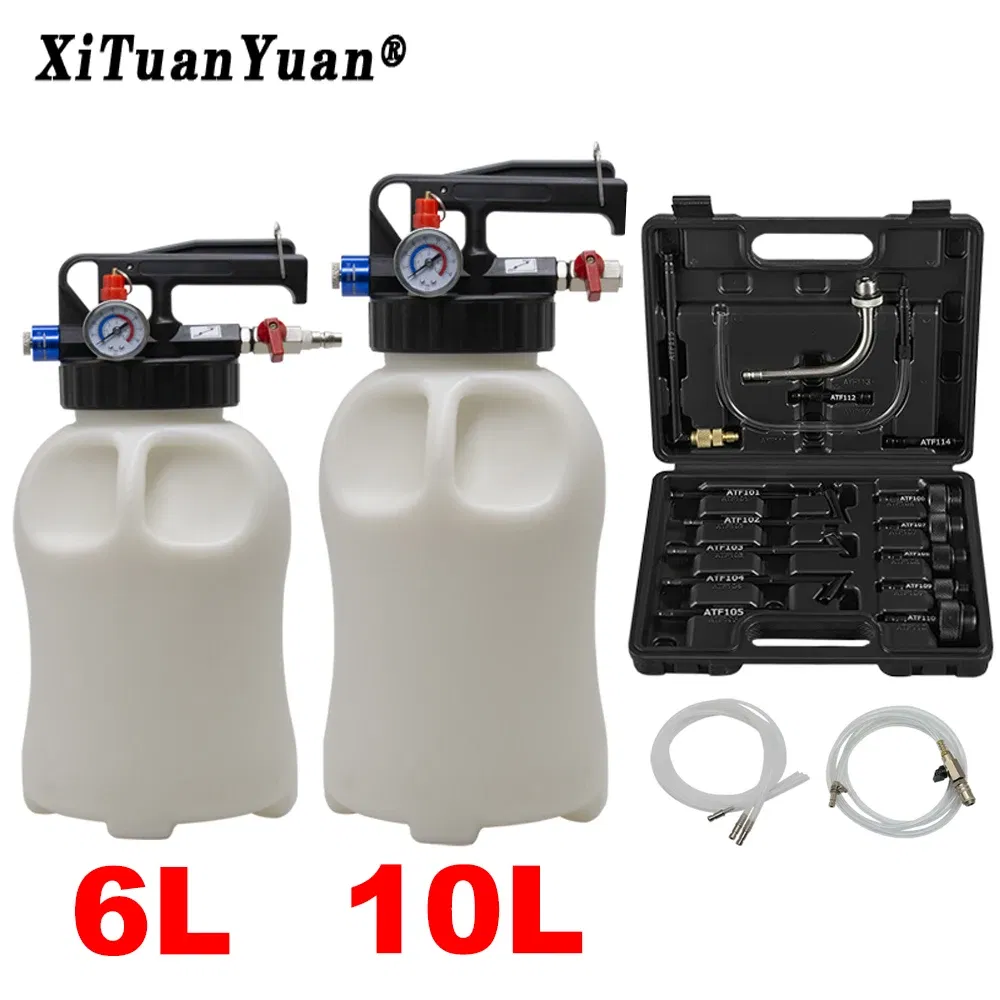 Color: Yellow, Ships From: Russian Federation - Pneumatic Transmission Oil Refilling Tool Oil Refill Filling ATF Adapters 10L /6LDispenser Pump Kit Fluid Extractor Adaptor 15Pc