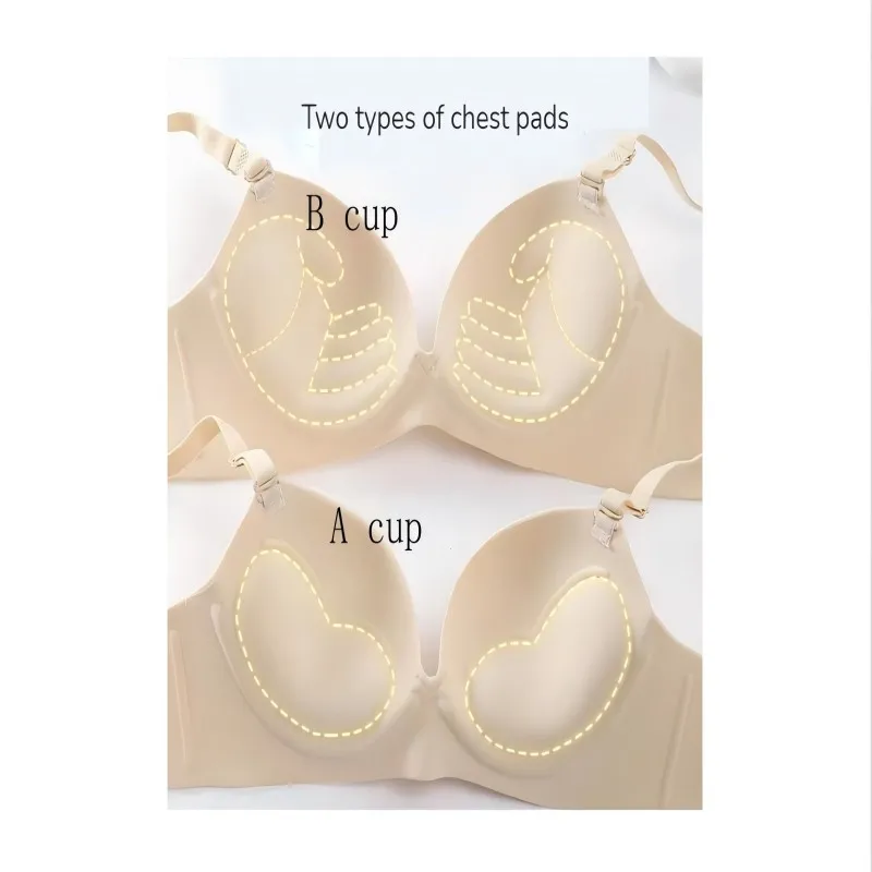 Color: green, Bands Size: 38, Cup Size: A - Women Seamless Bra Sexy Push Up Bralette No Wire Girls Students Breathable Lingerie Fashion 3/4 Cup Wireless Female Lingerie