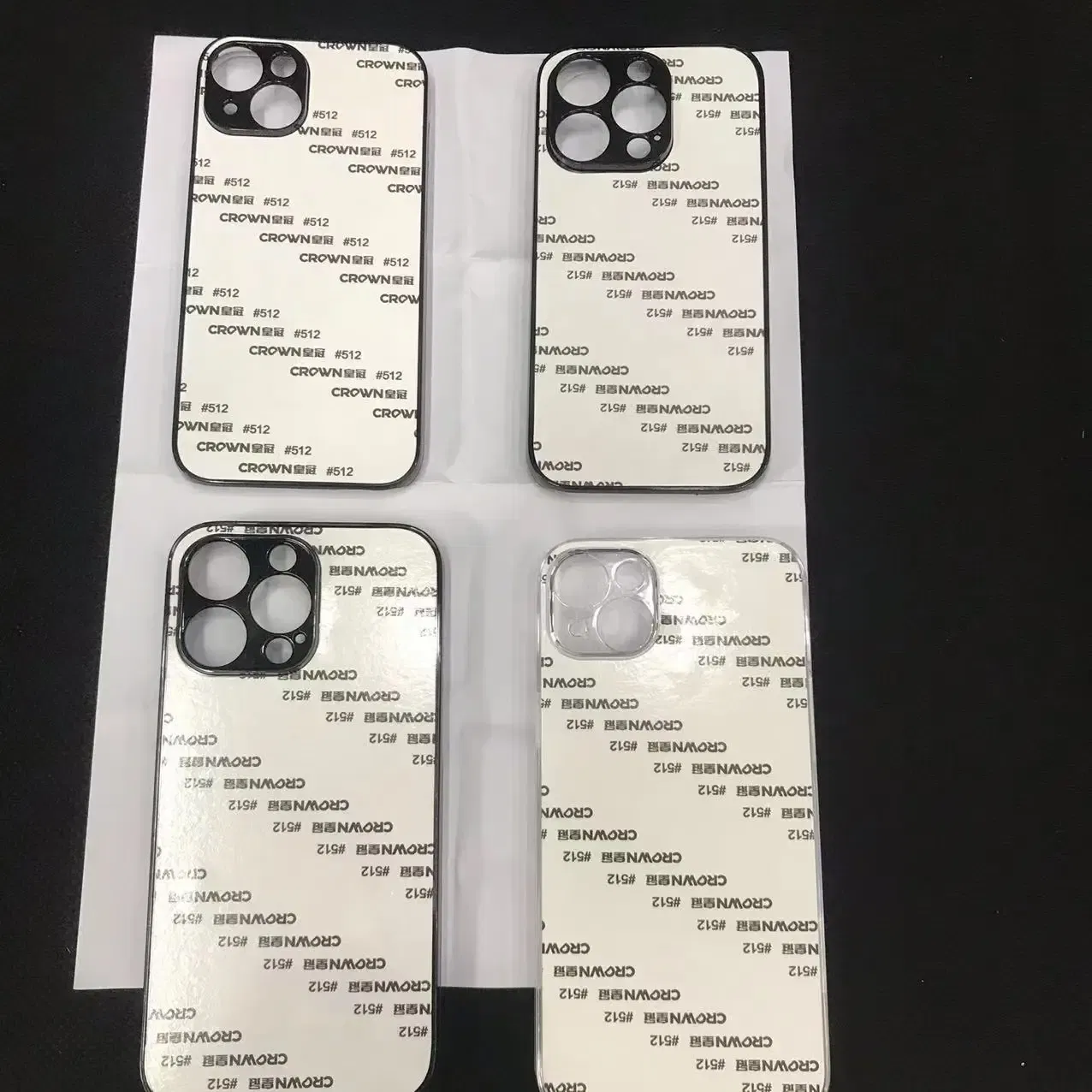 Color: Beige, Material: PC - 5pcs  plastic Sublimation Blank Cover Case For iPhone 16 15 14 13 12 11 12 Pro Max With Aluminium Plate