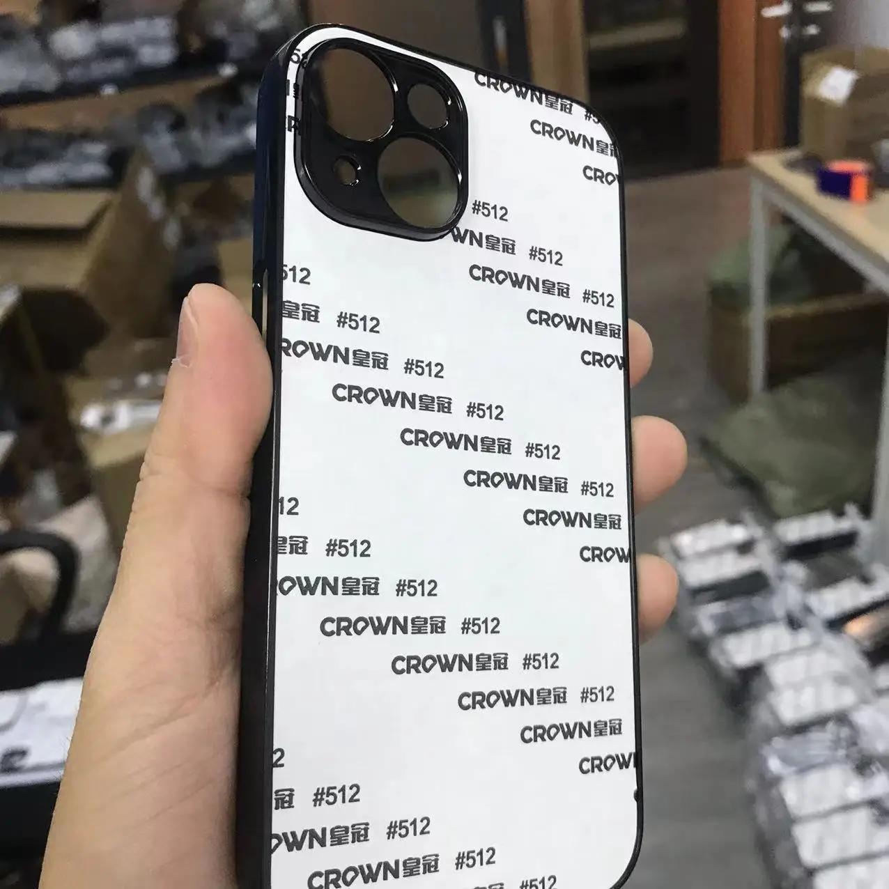 Color: Beige, Material: PC - 5pcs  plastic Sublimation Blank Cover Case For iPhone 16 15 14 13 12 11 12 Pro Max With Aluminium Plate