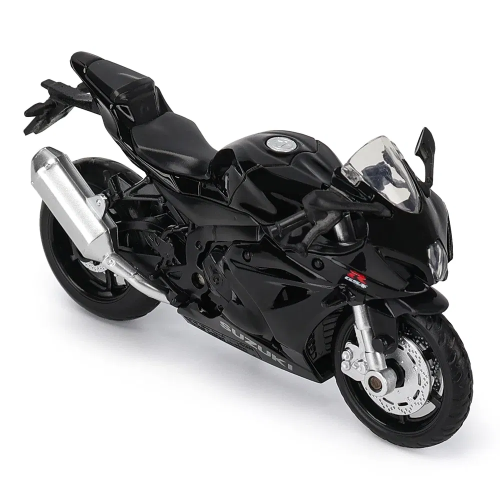 Color: green - MSZ 1:18 Suzuki GSX-R1000 with base alloy die-cast car motorcycle model, toy gift giving, die-cast static motorcycle model
