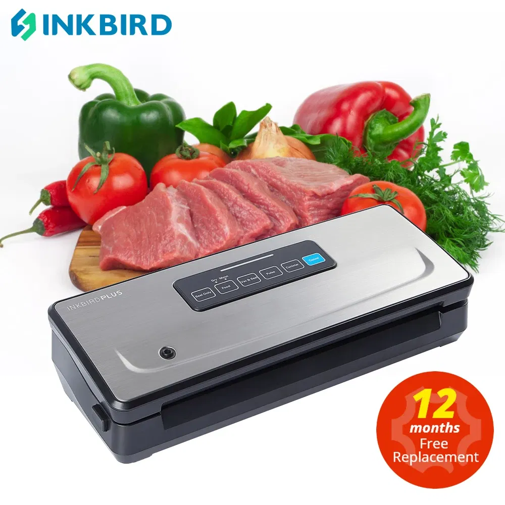 Color: Gold, Ships From: CHINA - INKBIRD INK-VS02 Vacuum Sealer Packaging Machine For Food Storage Household Vacuum Food Packer Sous Vide Vacuum bag Rolls