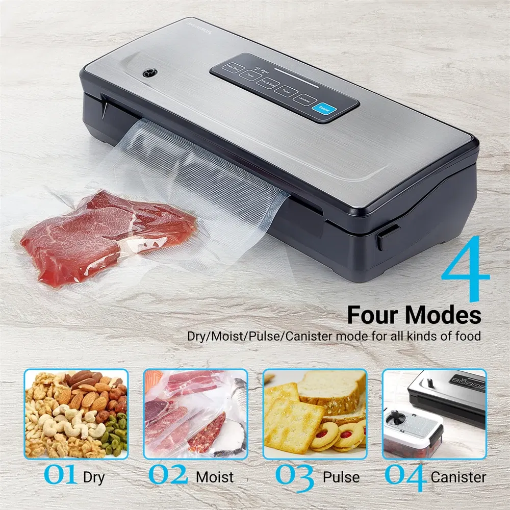 Color: Gold, Ships From: CHINA - INKBIRD INK-VS02 Vacuum Sealer Packaging Machine For Food Storage Household Vacuum Food Packer Sous Vide Vacuum bag Rolls