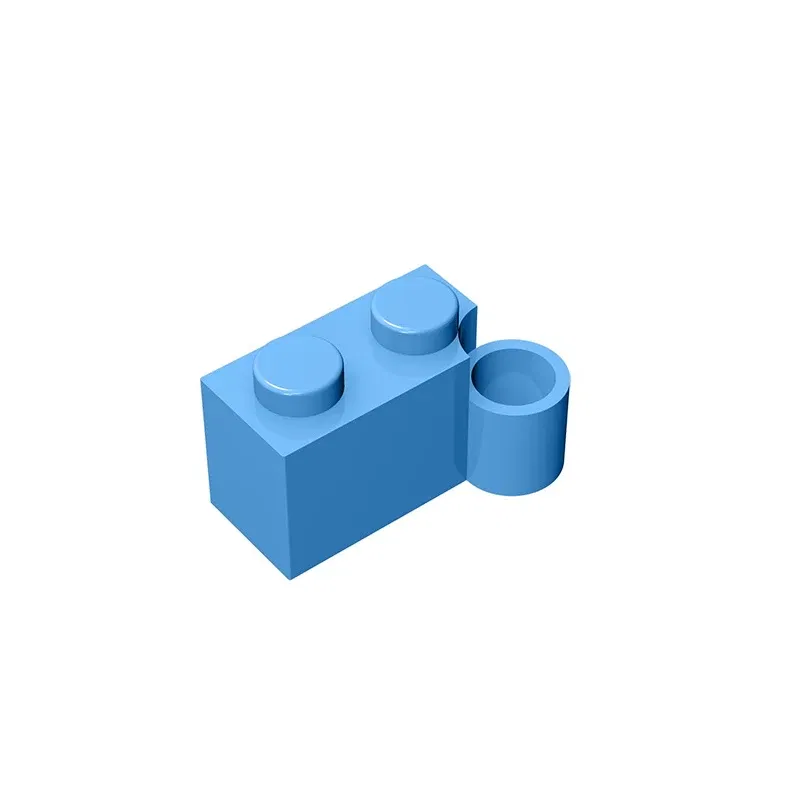 Color: Clear - Gobricks GDS-809 HINGE 1X2 LOWER PART compatible with lego 3831 children's DIY Educational Building Blocks Technical