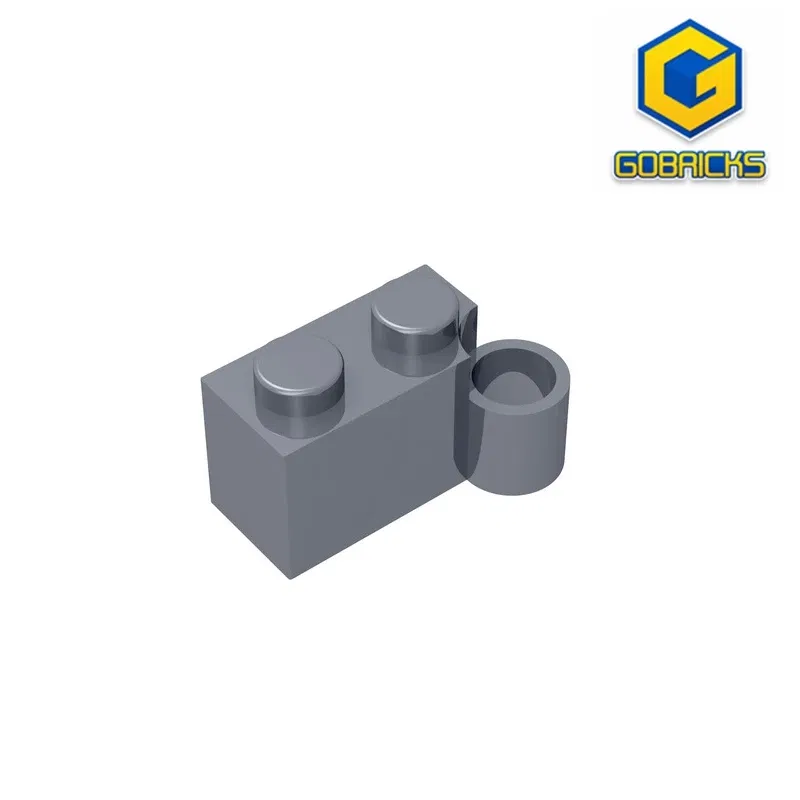 Color: Clear - Gobricks GDS-809 HINGE 1X2 LOWER PART compatible with lego 3831 children's DIY Educational Building Blocks Technical