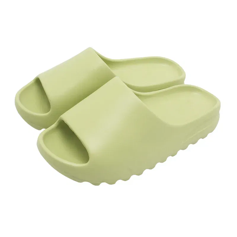 Color: SKY BLUE, Shoe Size: 37 - Summer Slippers Men Women Indoor Eva High Soft Bottom Sandals Open Toe Trend Slides Light Beach Shoes Slippers Home Size 35-46