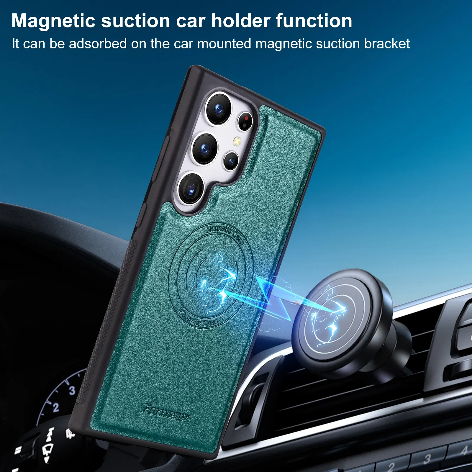 Color: PURPLE, Compatibility by Model: Galaxy S23 Ultra - Leather Case For Samsung Galaxy A16 A36 A56 A55 A35 A15 A25 S25 S24 Ultra S23 S22 Plus + 2 in 1 Detachable Vertical Wallet Cover