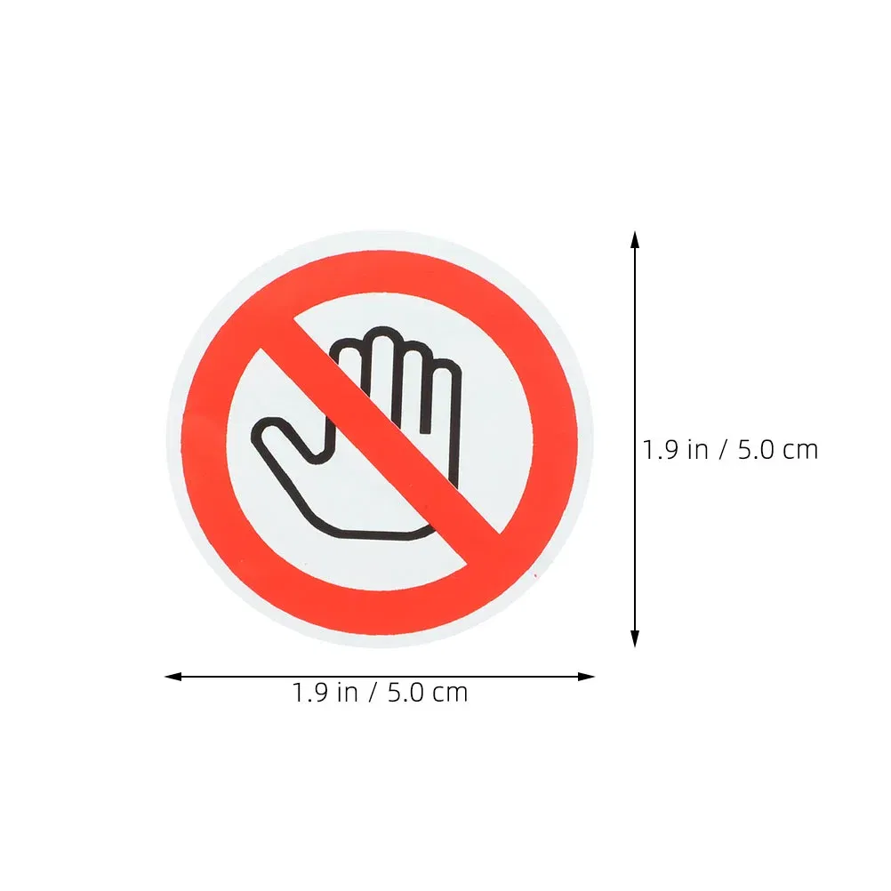 Color: Blue - 5 Sheets Please Dont Touch Me Baby Sign Warning Plate Safety Stickers Car Caution Decals White Self-adhesive Vinyl