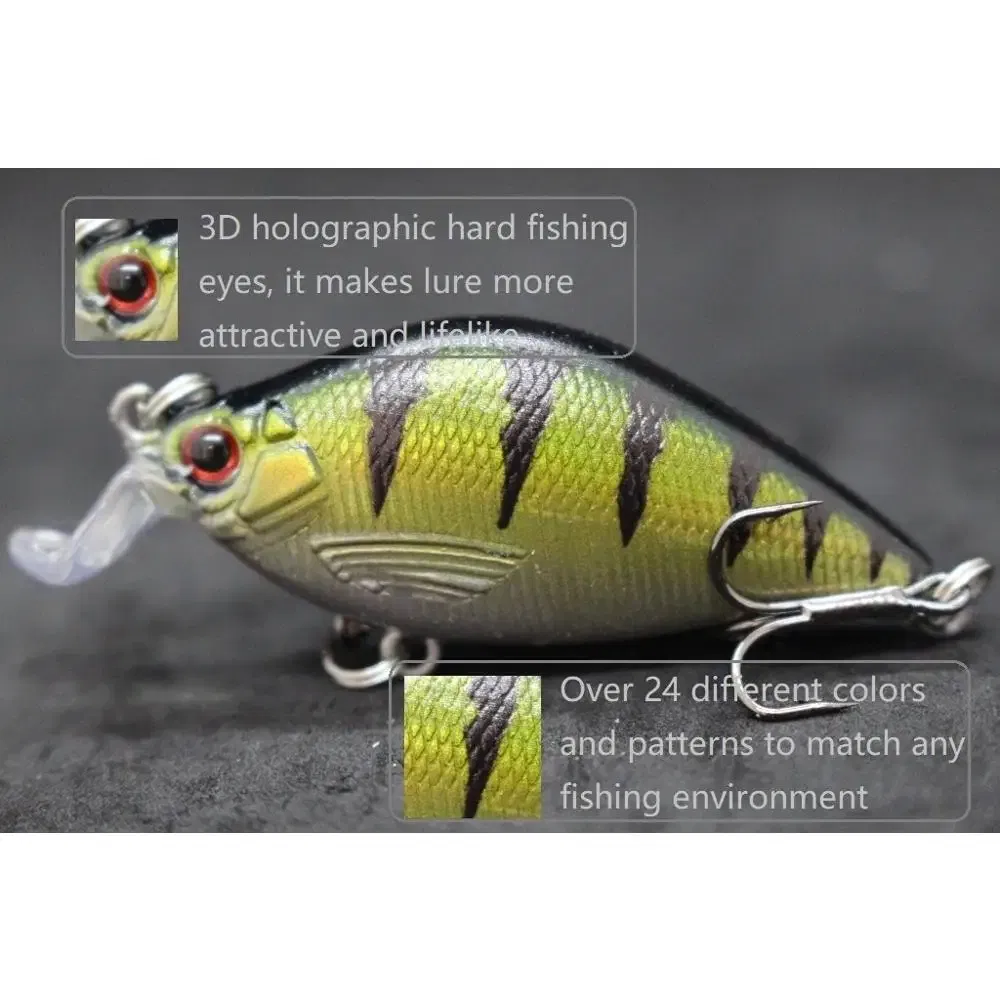 Color: Burlywood - wLure Fishing Lures 6.4cm 8.6g Crankbait Wobbler Hard Bait Pike Fishing Carp Artificial Bait 2023 Colors Fake Lure C503