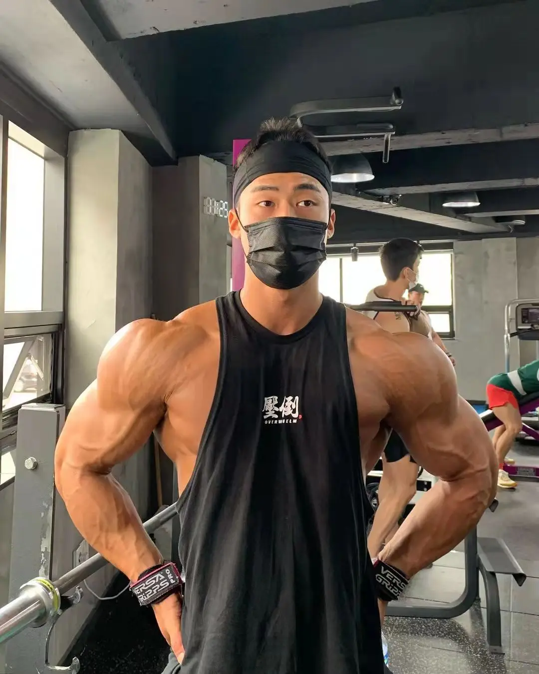 Color: Blue, Size: M - Summer New Figure Sports Vest Men's Cotton Elastic Training Fitness Vest Fashion Basketball Enthusiasts Hot Transfer Logo