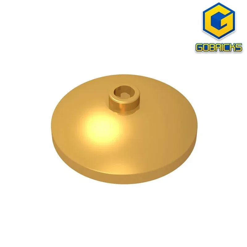 Color: Burgundy - Gobricks GDS-978 Dish 3 x 3 Inverted (Radar) compatible with lego 43898 35268  DIY Educational Building Blocks Technical