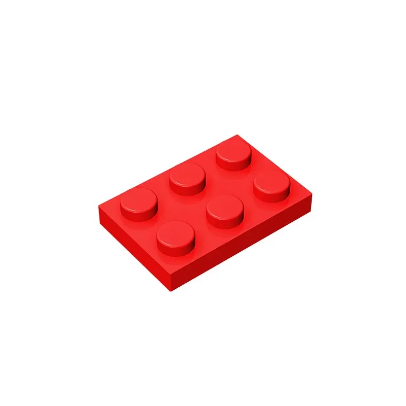 Color: SKY BLUE - Educational Assemblage GOBRICKS Plate 2 x 3 compatible  with lego 3021 pieces of children's toys building block Particles Plate